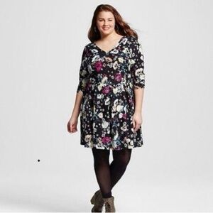 Born Famous Floral Waffle Knit Dress